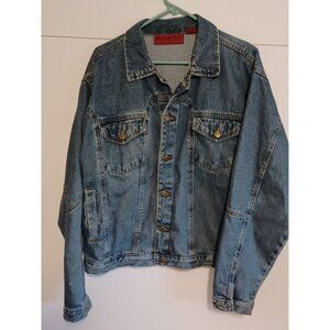 Vintage  Marino Bay Denim Jean Jacket Adult Size Large Workwear Western